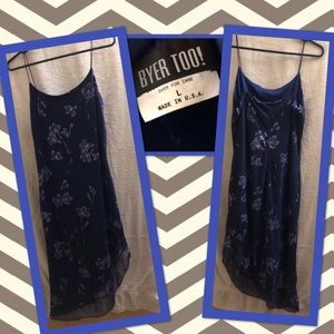 Byer too blue floral dress